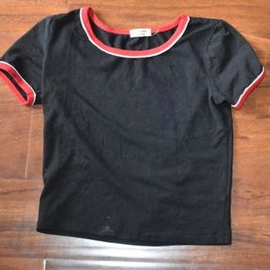 Juniors Black Tee